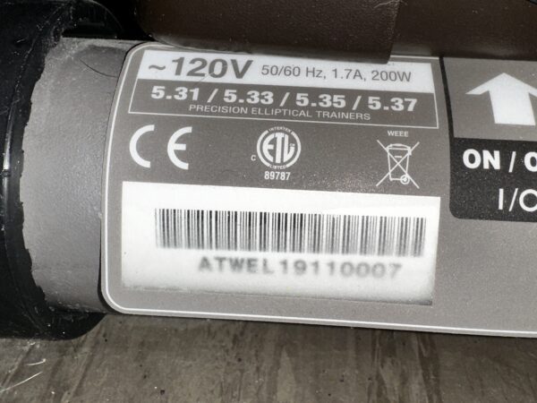 Precor 5.37 Residential Elliptical - reconditioned - Image 4
