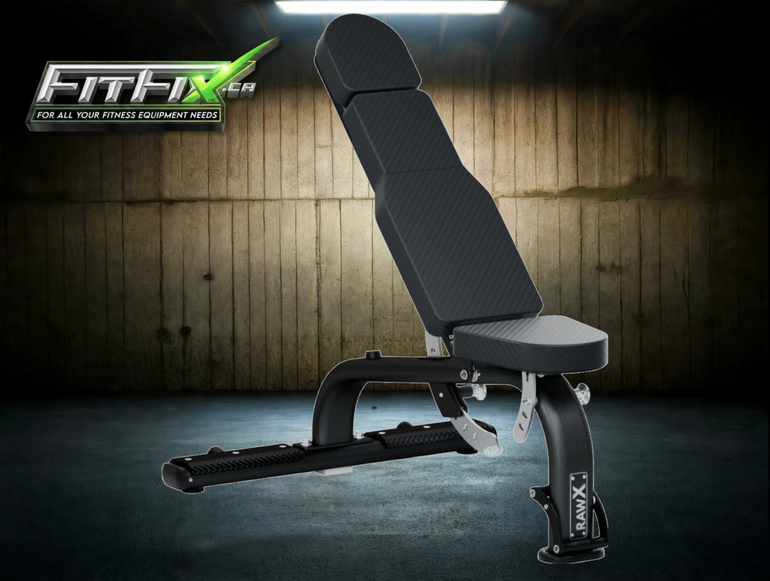 RawX Commercial Adjustable FID Weight Bench